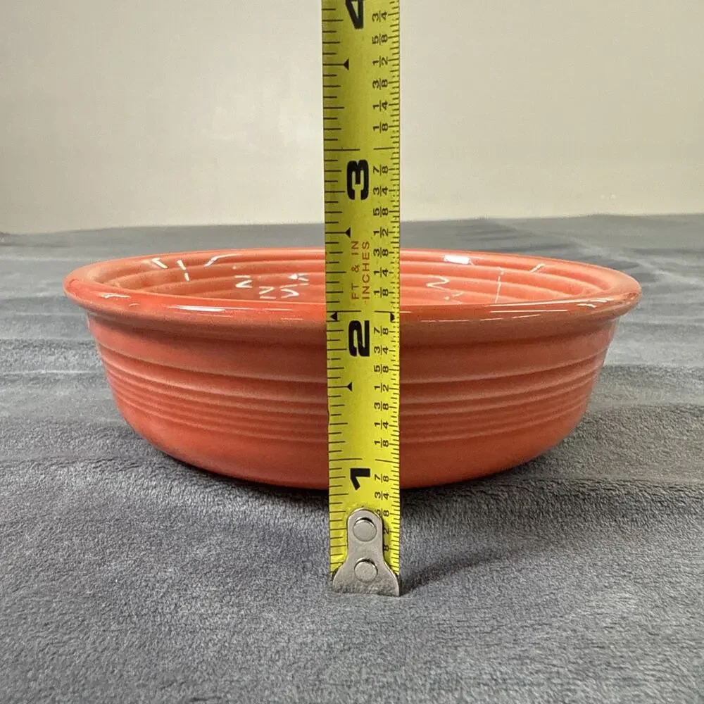 Vintage Fiesta Fiestaware 5 1/2 Berry Bowl Coral Cantaloupe Color Bnfts Charity